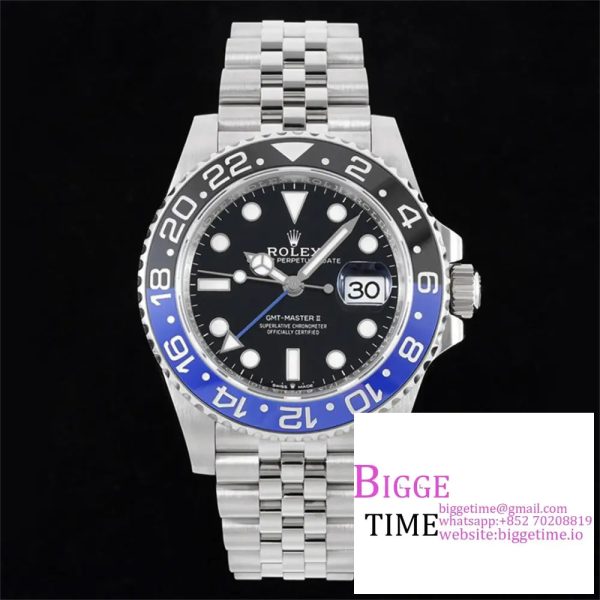 GMT-Master II 126710 BLNR 904L Black/Blue Ceramic Bezel Jubilee Bracelet C+F DD3285