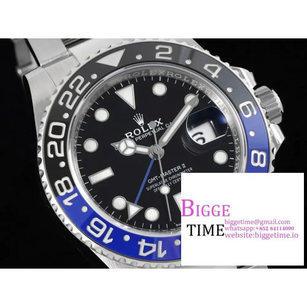 GMT-Master II 126710 BLNR 904L Black/Blue Ceramic Bezel Oyster Bracelet C+F DD3285 - Image 7