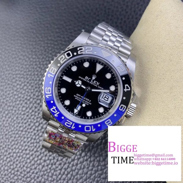 GMT-Master II 126710 BLNR Black/Blue Ceramic 904L Steel Clean Factory Best Edition on Oyster Bracelet DD3285 CHS - Image 6