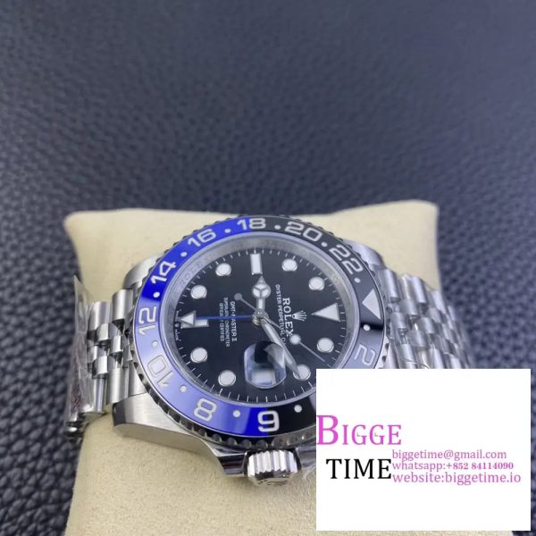 GMT-Master II 126710 BLNR Black/Blue Ceramic 904L Steel Clean Factory Best Edition on Oyster Bracelet DD3285 CHS - Image 4