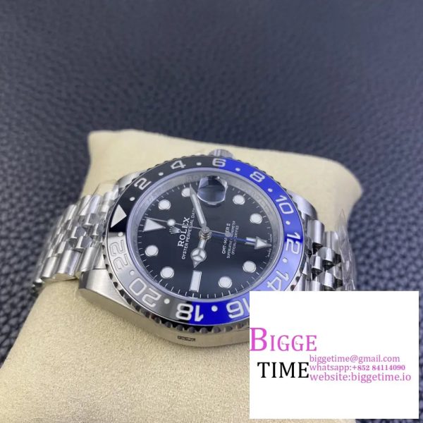 GMT-Master II 126710 BLNR Black/Blue Ceramic 904L Steel Clean Factory Best Edition on Oyster Bracelet DD3285 CHS - Image 3