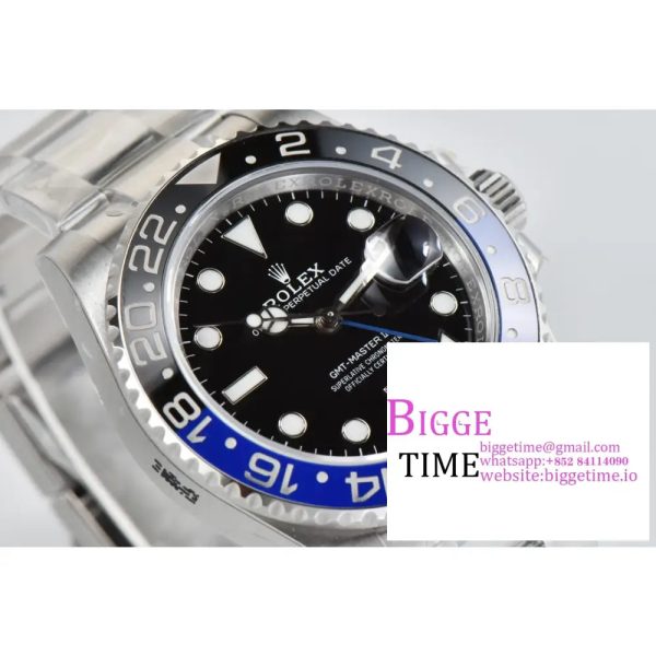 GMT-Master II 126710 BLNR Black/Blue Ceramic 904L Steel Clean Factory Best Edition on Oyster Bracelet DD3285 CHS - Image 6