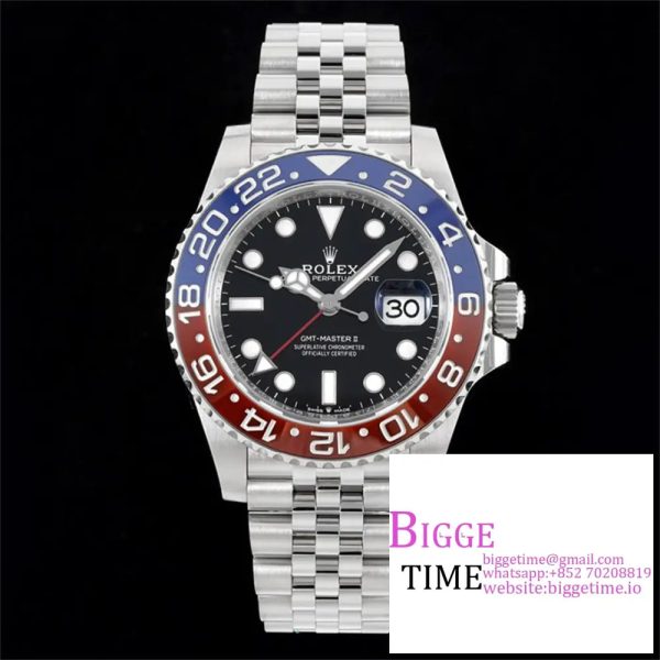 GMT-Master II 126710 BLRO 904L Blue/Red Ceramic Bezel Jubilee Bracelet C+F DD3285