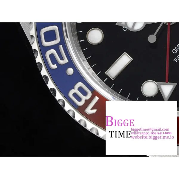 GMT-Master II 126710 BLRO 904L Blue/Red Ceramic Bezel Jubilee Bracelet C+F DD3285 - Image 6