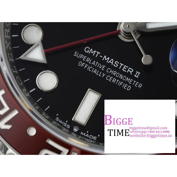 GMT-Master II 126710 BLRO 904L Blue/Red Ceramic Bezel Jubilee Bracelet C+F DD3285 - Image 5
