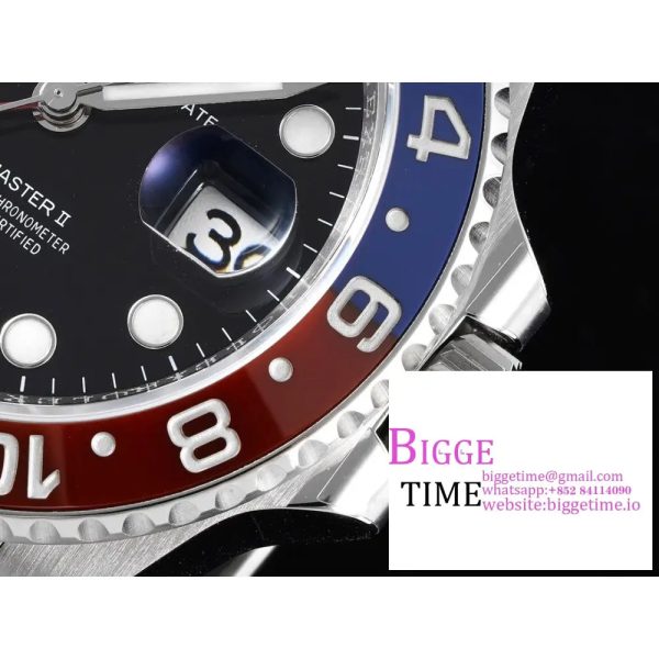 GMT-Master II 126710 BLRO 904L Blue/Red Ceramic Bezel Oyster Bracelet C+F DD3285 - Image 6