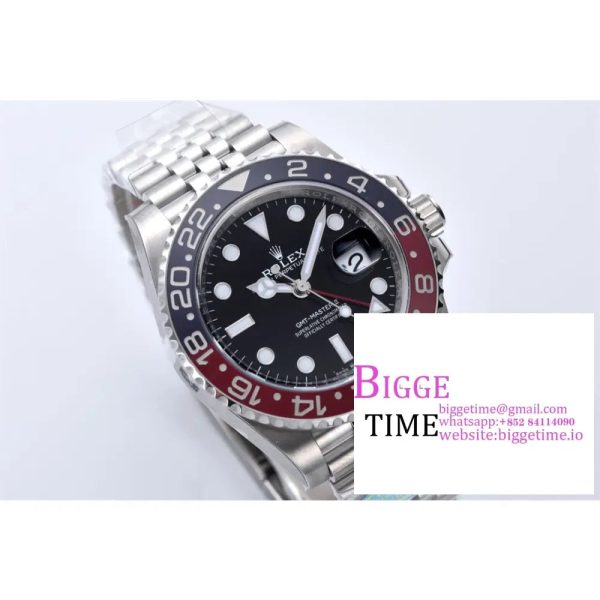 GMT-Master II 126710 BLRO Red/Blue Ceramic 904L Steel Clean Factory Best Edition on Jubilee Bracelet DD3285 CHS (New Bezel Insert) - Image 2
