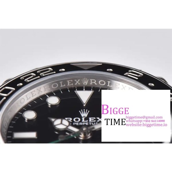 GMT-Master II 126710 GRNR Black/Gray Ceramic 904L Steel Clean 1:1 Best Edition on Oyster Strap DD3285 - Image 4