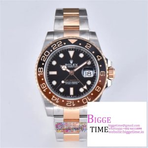 GMT-Master II 126711 CHNR Black/Brown Ceramic Clean Factory Best Edition on SS/RG Bracelet DD3285 CHS