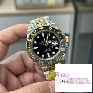 GMT Master II 126713 SS Clean 1:1 Best Edition Black Dial on YG/SS Jubilee Bracelet DD3285