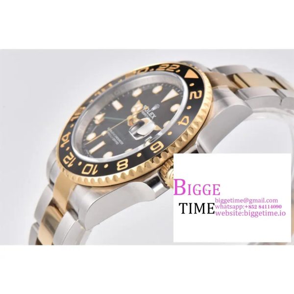 GMT Master II 126713 SS Clean 1:1 Best Edition Black Dial on YG/SS Jubilee Bracelet DD3285 - Image 2