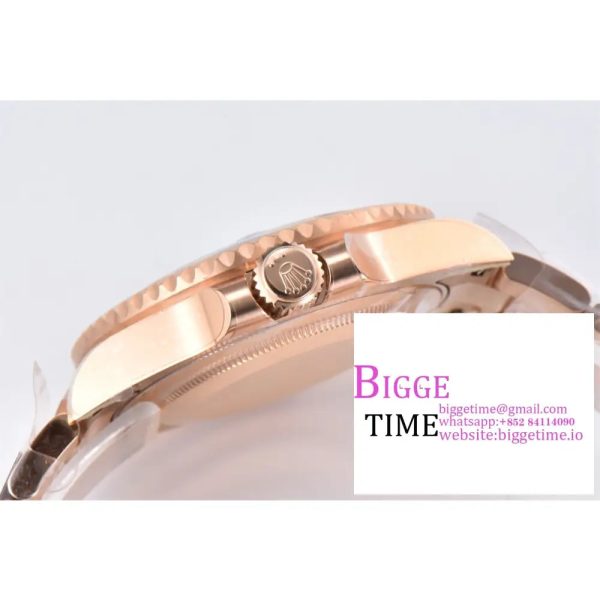 GMT-Master II 126715 CHNR Black/Brown Ceramic Clean Factory 1:1 Best Edition on RG Bracelet DD3285 - Image 5