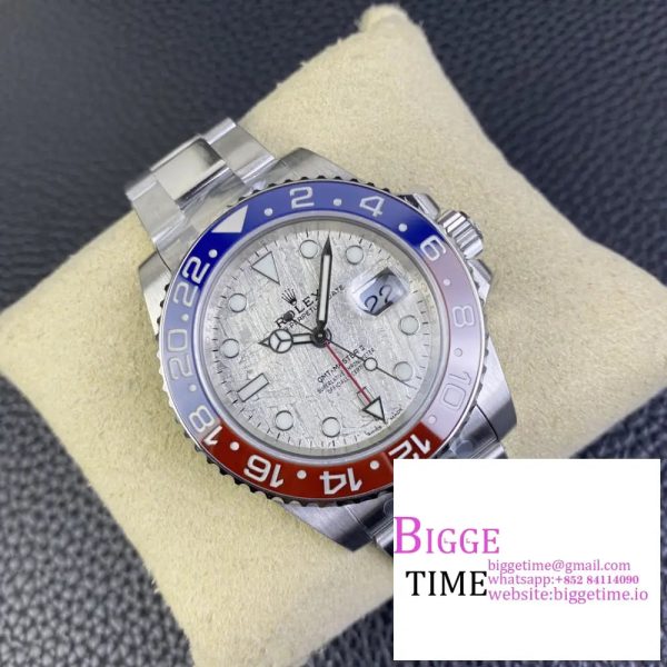 GMT-Master II 126719BLRO 904L Blue/Red Ceramic Bezel Meteorite Dial Oyster Bracelet C+F DD3285 - Image 6