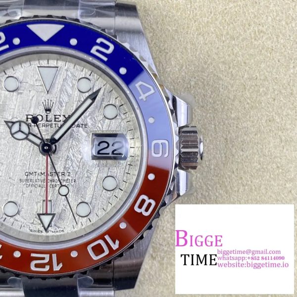 GMT-Master II 126719BLRO 904L Blue/Red Ceramic Bezel Meteorite Dial Oyster Bracelet C+F DD3285 - Image 2