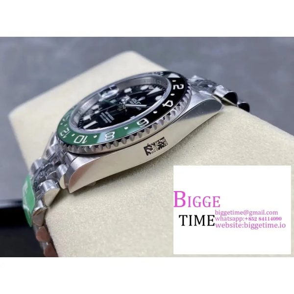 GMT-Master II 126720 VTNR 904L Sprite Black/Green Ceramic Bezel Jubilee Bracelet C+F DD3285 - Image 4