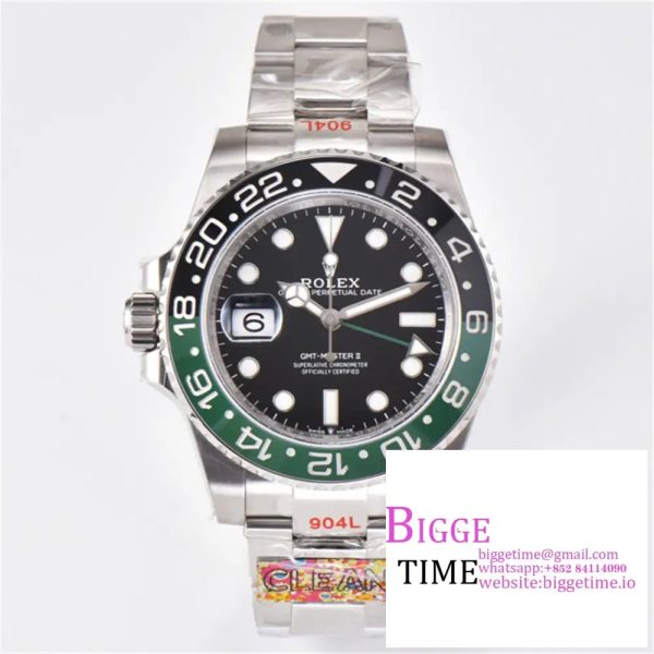 GMT Master II 126720 VTNR 904L SS Clean Factory 1:1 Best Edition on Oyster Bracelet DD3285 CHS