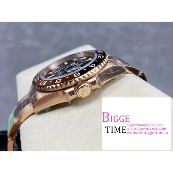 GMT-Master II RG 126715 CHNR 904L Black/Brown Ceramic Bezel RG Oyster Bracelet C+F DD3285 - Image 4