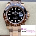 GMT-Master II RG 126715 CHNR 904L Black/Brown Ceramic Bezel RG Oyster Bracelet C+F DD3285
