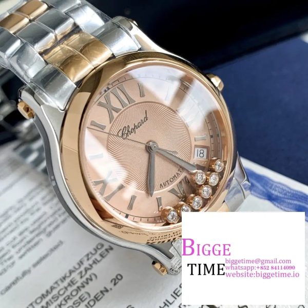 Happy Sport 30mm RG/SS Champagne Dial RG/SS Bracelet NRF A2892 - Image 3