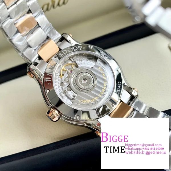 Happy Sport 30mm RG/SS Champagne Dial RG/SS Bracelet NRF A2892 - Image 7