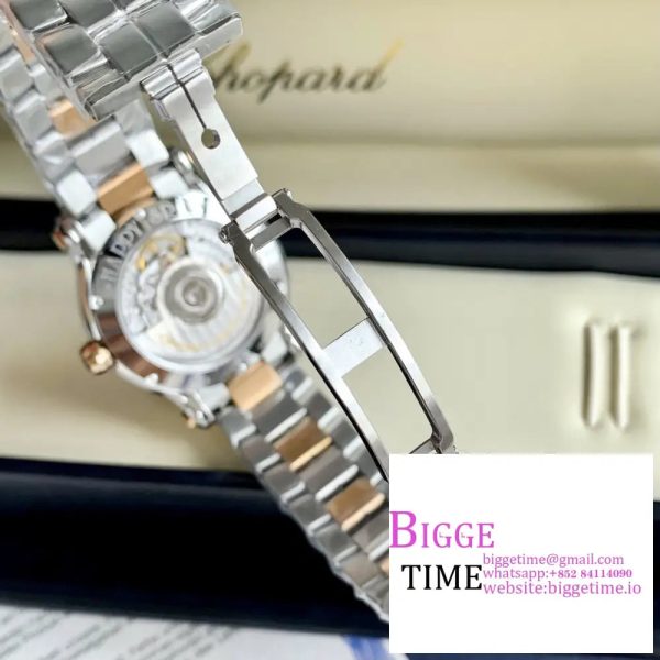 Happy Sport 30mm RG/SS Champagne Dial RG/SS Bracelet NRF A2892 - Image 9