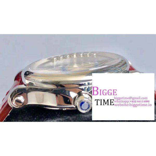 Happy Sport 30mm White Dial Red Leather Strap NRF A2892 - Image 5