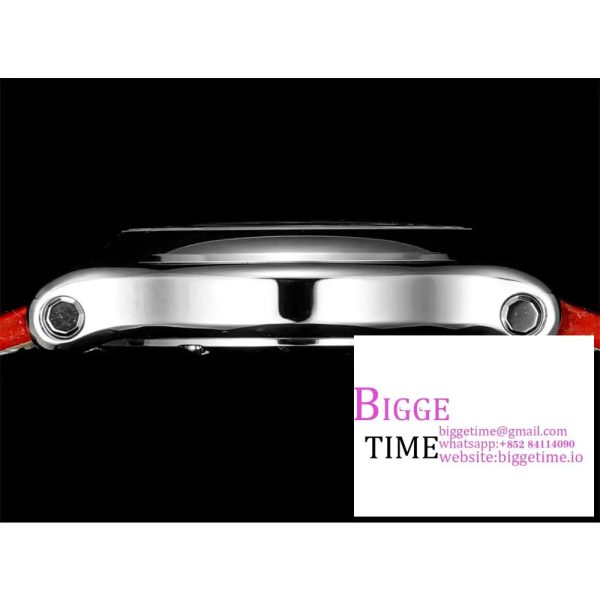 Happy Sport 30mm White Dial Red Leather Strap TF A2892 - Image 6