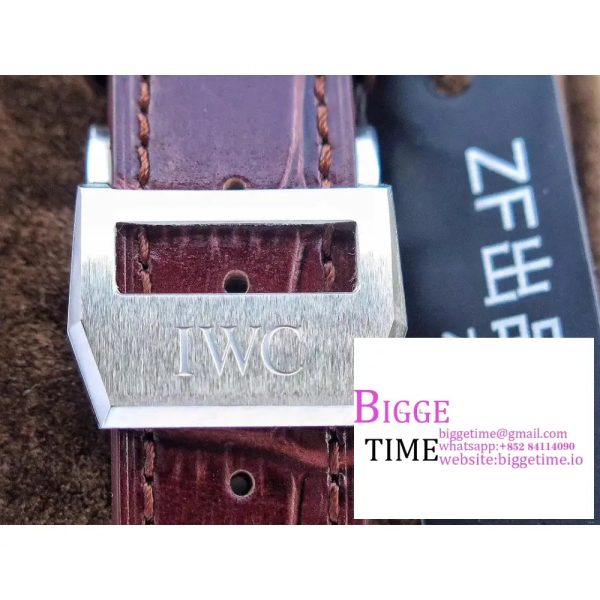 IWC Big Pilot 46mm IW500402 Grey Dial Brown Leather Strap ZF A51111 - Image 9