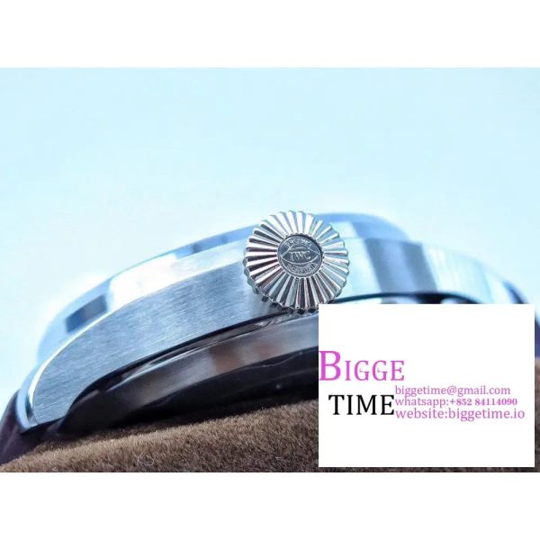 IWC Big Pilot 46mm IW500402 Grey Dial Brown Leather Strap ZF A51111 - Image 8