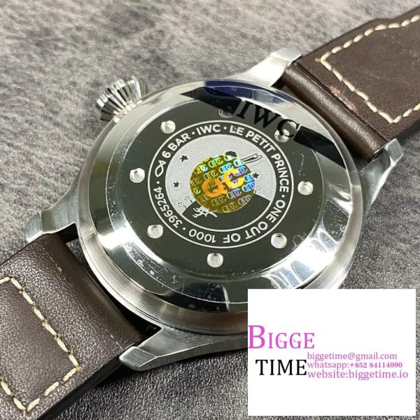 IWC Big Pilot 46mm IW500908 Blue Dial Brown Leather Strap ZF A51111 - Image 7