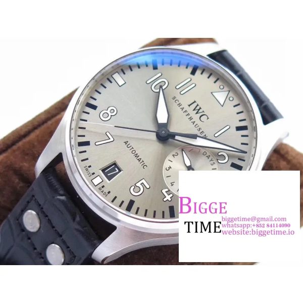 IWC Big Pilot 46mm IW500912 Silver Dial Brown Leather Strap ZF A51111 - Image 5