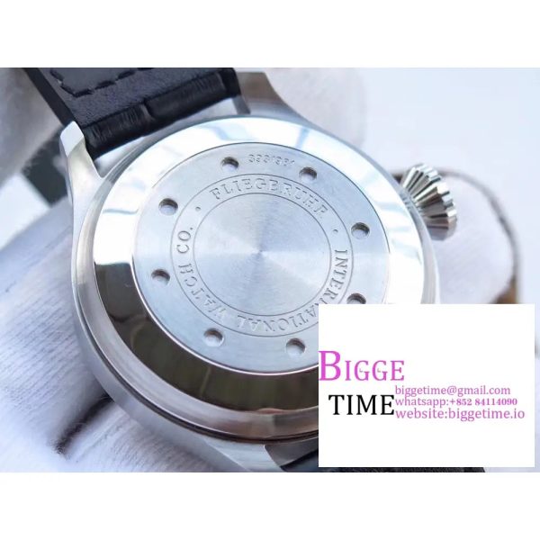 IWC Big Pilot 46mm IW500912 Silver Dial Brown Leather Strap ZF A51111 - Image 7