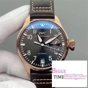 IWC Big Pilot 46mm IW500917 RG Grey Dial Brown Leather Strap ZF A51111