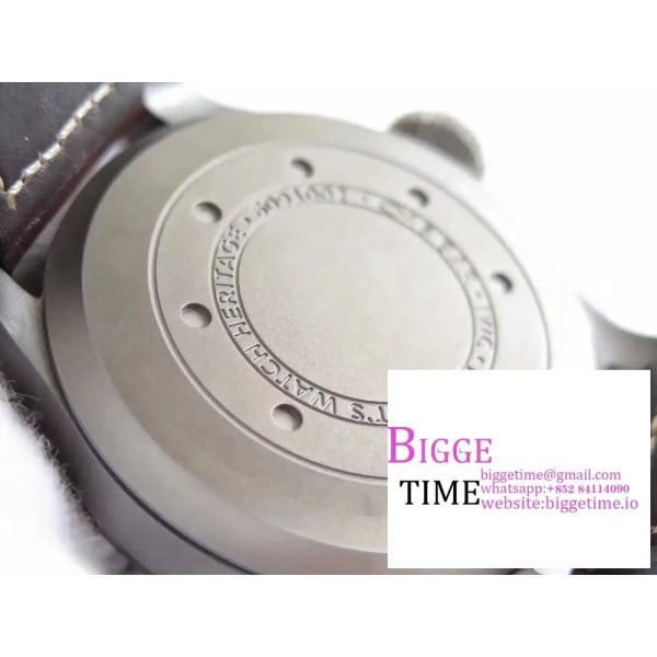 IWC Big Pilot 46mm IW501004 Titanium Blue Dial Brown Leather Strap ZF A51111 - Image 8