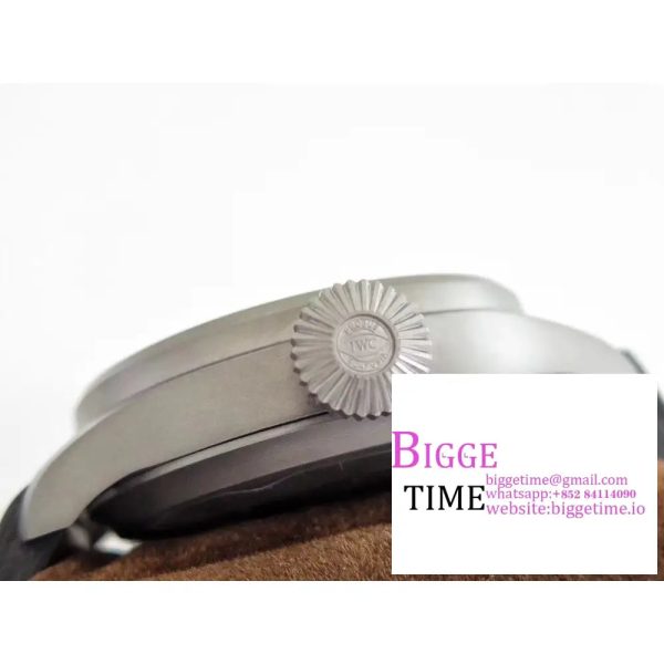 IWC Big Pilot 46mm IW501004 Titanium Blue Dial Brown Leather Strap ZF A51111 - Image 9