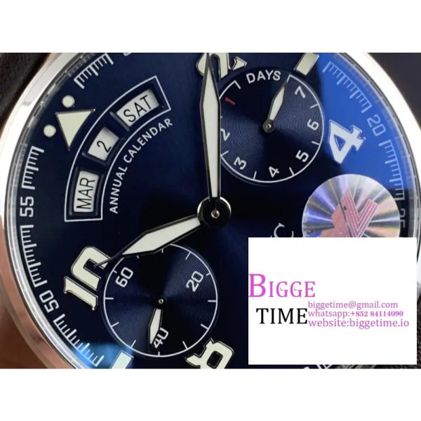 IWC Big Pilot 46mm IW502710 Blue Dial Brown Leather Strap YLF A52850 - Image 3