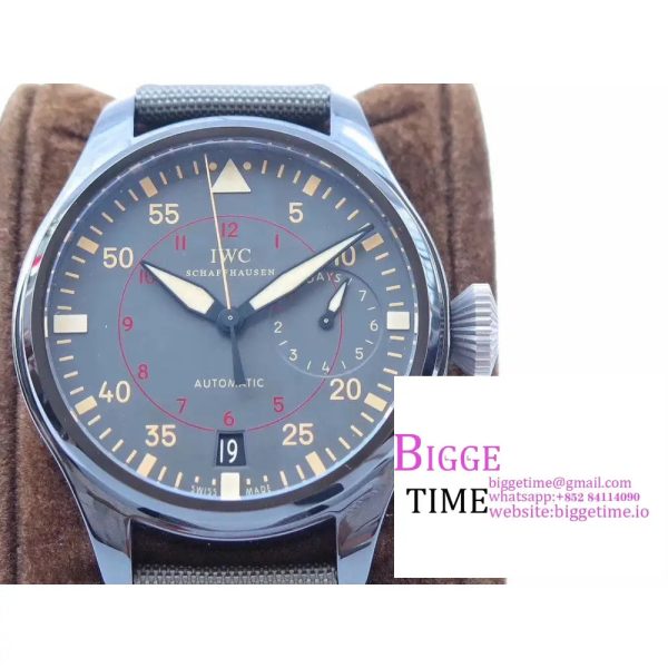 IWC Big Pilot 48mm IW501902 Ceramic Grey Dial Grey Nylon Strap ZF A51111 - Image 5