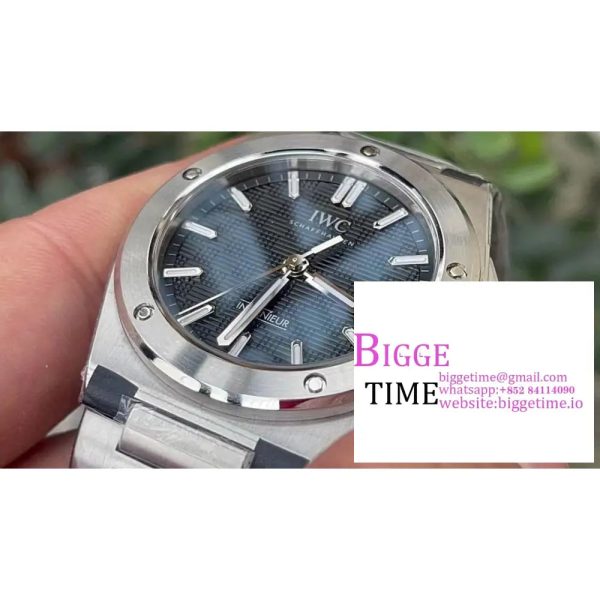 IWC Ingenieur 40mm  Black Dial SS Bracelet V7F A2892 - Image 4