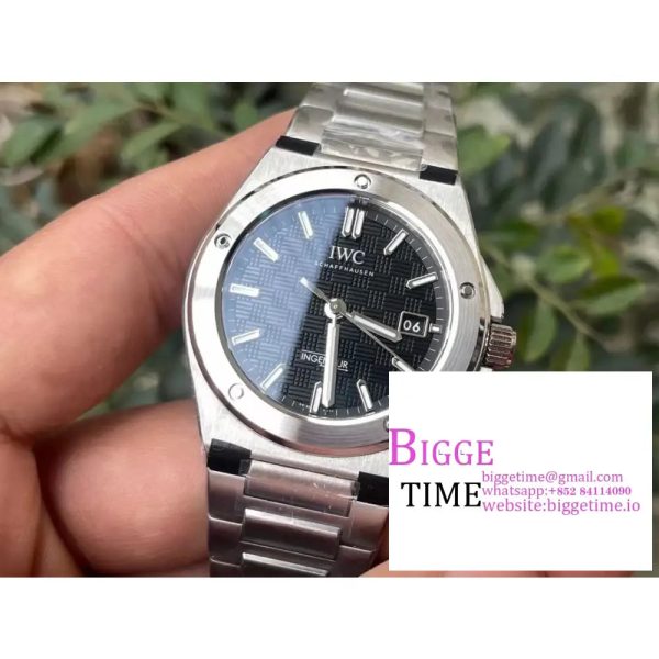 IWC Ingenieur 40mm  Black Dial SS Bracelet V7F A2892 - Image 6