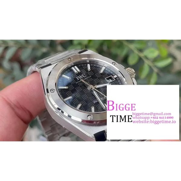 IWC Ingenieur 40mm  Black Dial SS Bracelet V7F A2892 - Image 7