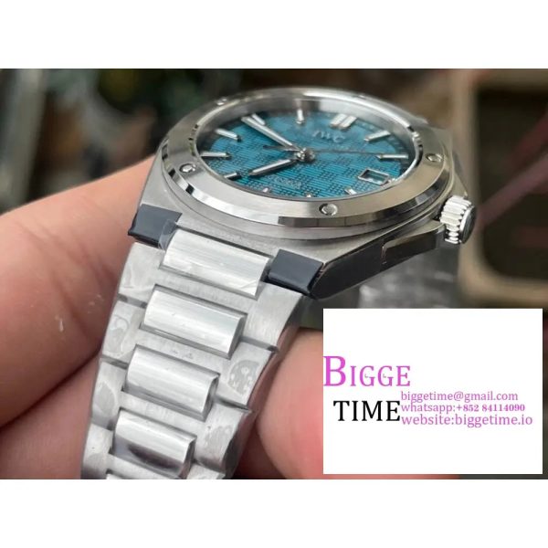 IWC Ingenieur 40mm  Green Dial SS Bracelet V7F A2892 - Image 7