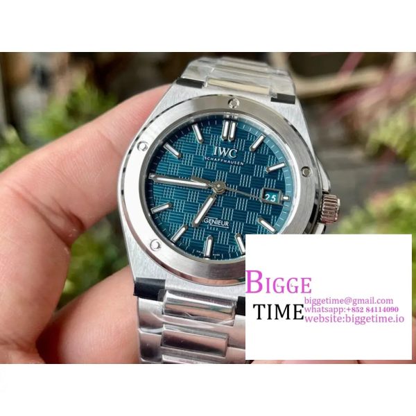 IWC Ingenieur 40mm  Green Dial SS Bracelet V7F A2892 - Image 2