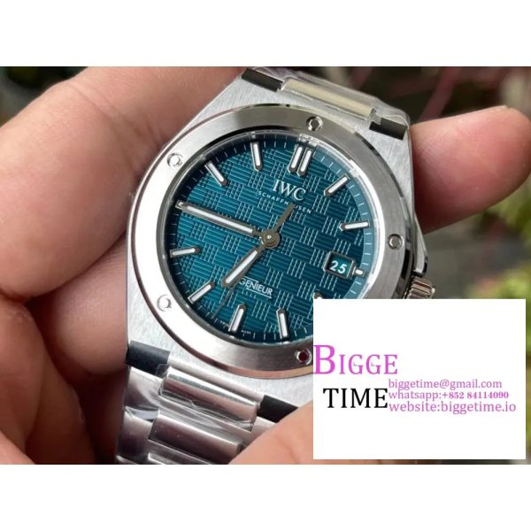 IWC Ingenieur 40mm  Green Dial SS Bracelet V7F A2892 - Image 5