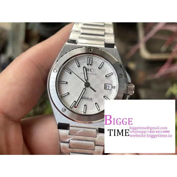 IWC Ingenieur 40mm  White Dial SS Bracelet V7F A2892 - Image 3