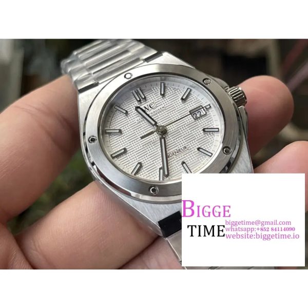 IWC Ingenieur 40mm  White Dial SS Bracelet V7F A2892 - Image 5