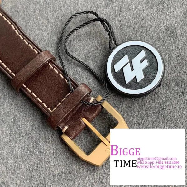 IWC Pilot Chrono 41mm IW387902 Bronze Green Dial Brown Leather Strap ZF A7750 - Image 5