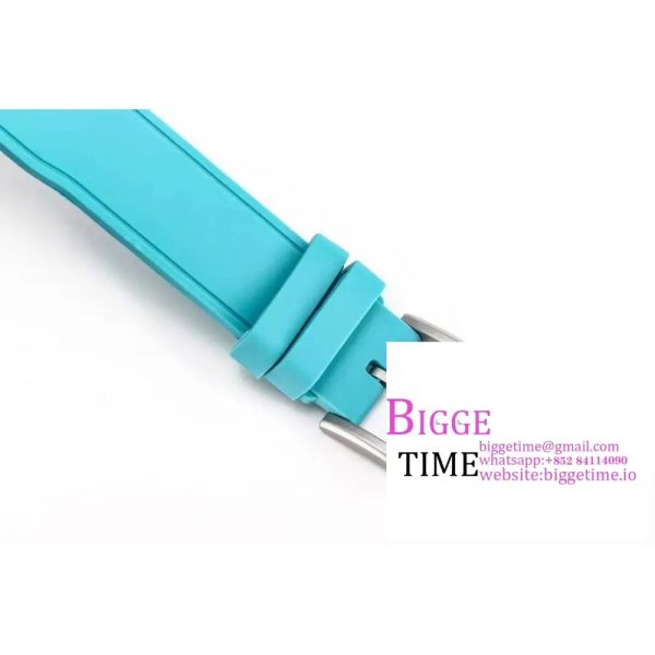 IWC Pilot Chrono 41mm IW388108 AMG Black Dial Blue Rubber Strap TWF A7750 - Image 9