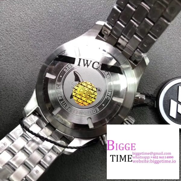 IWC Pilot Chrono 43mm IW377717 Blue Dial SS Bracelet ZF A7750 - Image 8