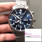 IWC Pilot Chrono 43mm IW377717 Blue Dial SS Bracelet ZF A7750