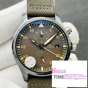 IWC Pilot Chrono TopGun 46mm IW388002 Green Dial Green Nylon Strap ZF A7750